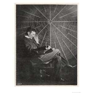  Nikola Tesla Serbian Inventor in His American Laboratory 