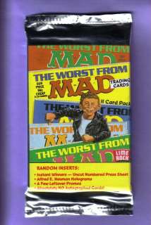 The Worst of MAD Trading Card Pack Fresh from Box  