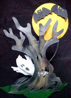 These Scary Face Metal Tree Supports The Moon & Bats
