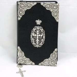 Jeweled Silver & Faux Pearl Bible w/ Bookmark NIV Zondervan  