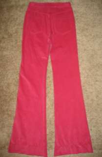 NWT Roberto Cavalli jeans pink corduroy flare 27 41  