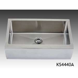   Curve Front Apron Single Kitchen Sink 16 Gauge