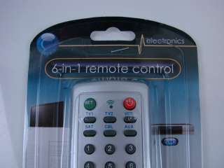 in 1 Universal Remote control DVD TV SATELLITE CABLE CD Auxillary 