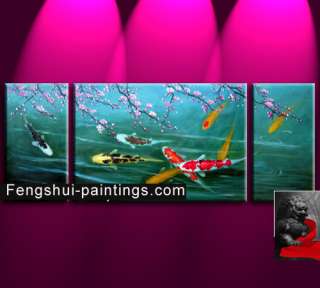 Chinese Feng Shui Painting, Chinese Koi Fish Painting