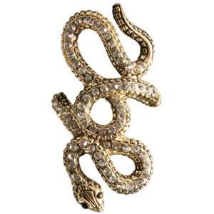  Bold Gold Adjustable Snake Ring Jewelry