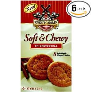 Brent & Sams Cookies, Soft & Chewy Snickerdoodle, 8.6 Ounce (Pack of 