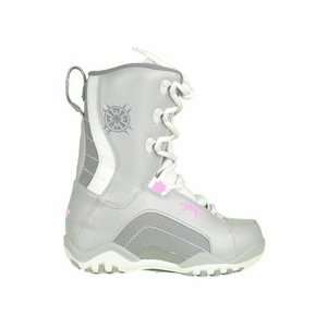   Force Girls Kids Snowboard Boots Size 1 Pink Grey