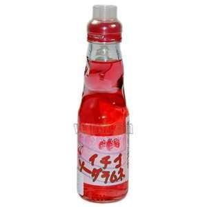 Ramune Japanese Soft Drink Strawberry Grocery & Gourmet Food