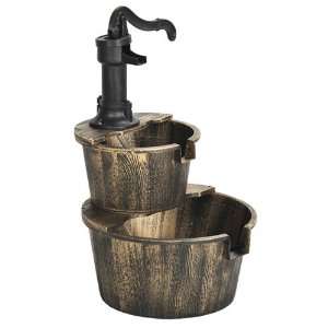   40201116 2 Tier Brushed Bronze Bucket Fountain