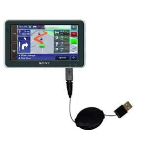  Retractable USB Cable for the Sony Nav U NV U82 with Power 