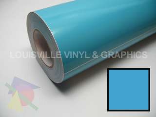 Roll 24 X 48 Light Blue Gloss Vinyl Sign Film  