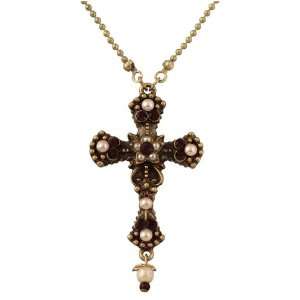  Charming Cross Pendant by Michal Negrin Designed with Faux 