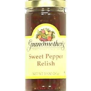 Grandmothers Relish Sweet Pepper 10.0 OZ (Pack of 6)  