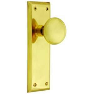   733152 New York Polished Brass Single Dummy Knobse
