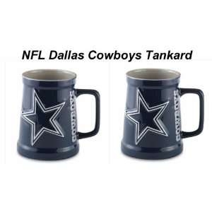  NFL Tankards Set of 2   Dallas Cowboys