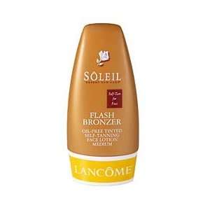 Lancome Flash Bronzer Oil free Tinted Self tanning Face Lotion Medium 
