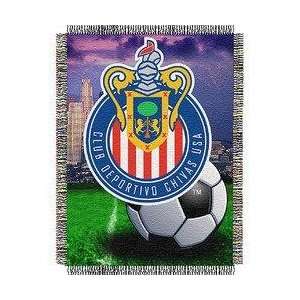  Chivas USA MLS Woven Tapestry Throw Blanket (48x60 