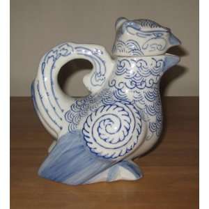  Blue & White Phoenix Tea Pot 
