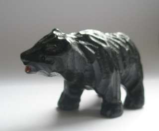   Elastolin Black Bear Wood Animal Composition Toy Carved Figure Antique
