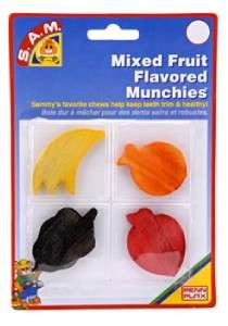 Penn Plax SAM Hamster Fruit Flavored Chew Toy Munchies  