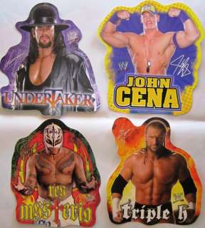 NEW* WWE 16 big stickers party favors REY CENA 3 H UN  