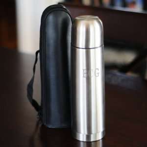  Stainless Steel Thermos with Carrying Case Kitchen 