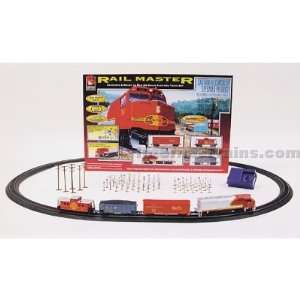   Scale Santa Fe Rail Master Train Set w/Power Loc Track Toys & Games