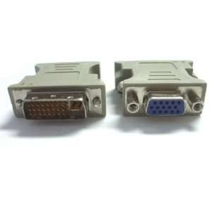  DVI Male 24+5 (DVI I) to VGA Female Adapter
