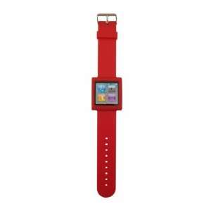  Modern Tech Red Watch Strap Case/ Cover/ Skin for iPod 