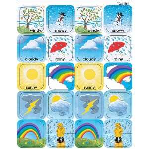  Teacher Created Resources Weather Stickers, Multi Color 