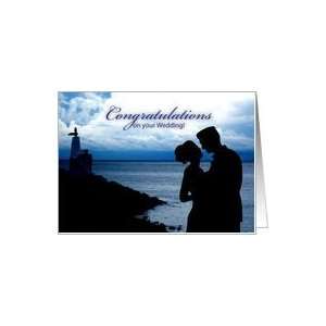  congratulations, coastal wedding Card Health & Personal 