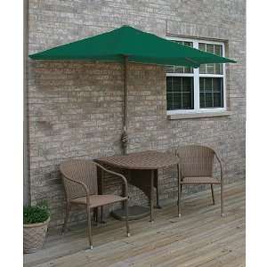  Terrace Mates Genevieve All Weather Wicker in Coffee 9 Ft 