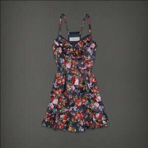    Abercrombie & Fitch Womens Dress Navy Floral 