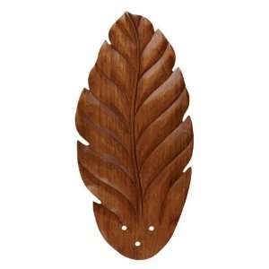   B48DO Hand carved leaf   dark oak fan blades Wood