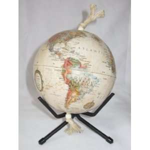  Small Desktop World Globe on Metal Stand 7.5 Inches 